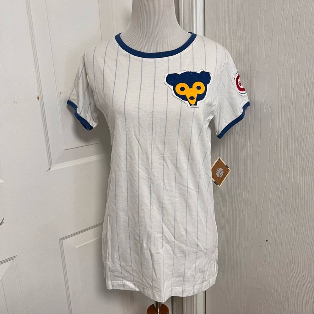 Red Jacket Cubs Pinstripe Tee B1*